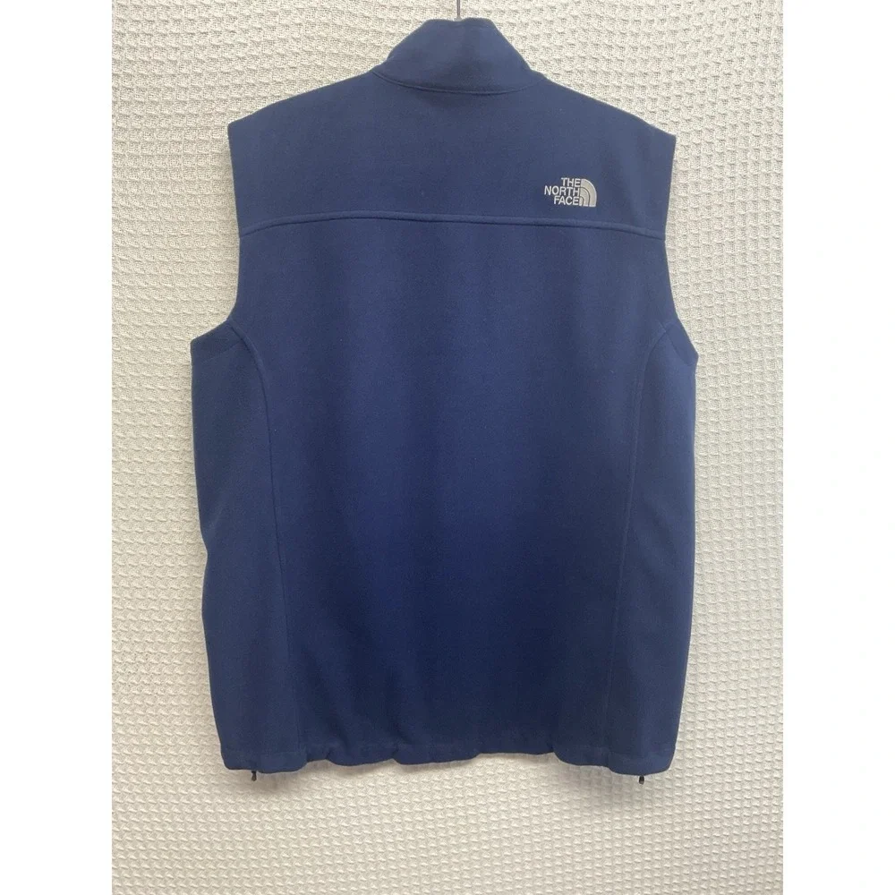 The North Face Vest Men's XL Windwall Fleece Sleeveless Full Zip Navy Blue